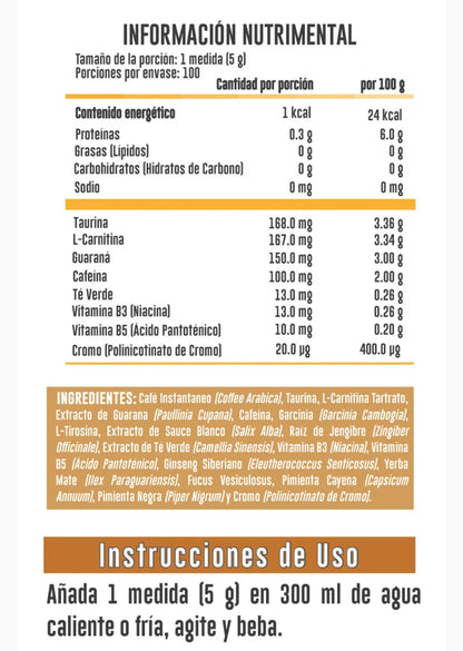 ADV Coffee Fit L-Carnitina 300 Gr – Candy - Main Image