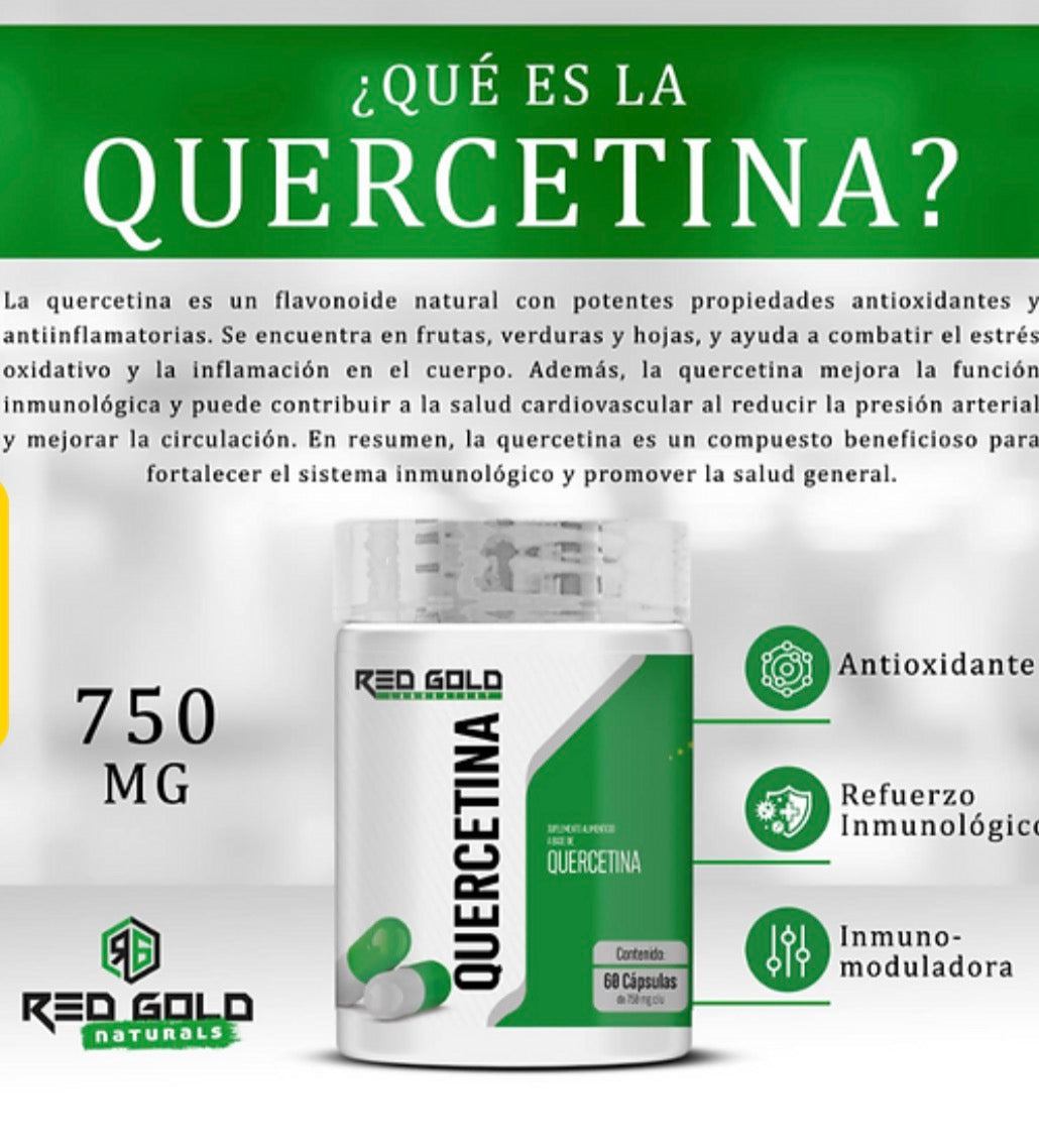 Red Gold Querecetina 750 mg 60 Caps