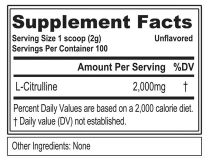 EVL L-Citrulina 2000 100 Serv