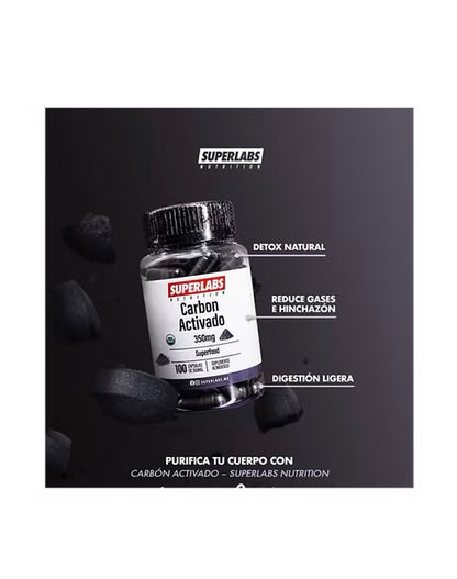 Superlabs Carbon Activado 100 Caps