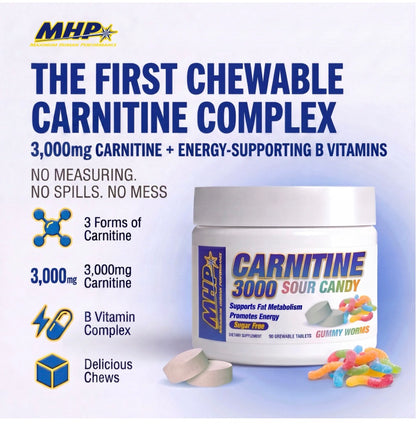 MHP Carnitina 3000 Chews 30 Serv