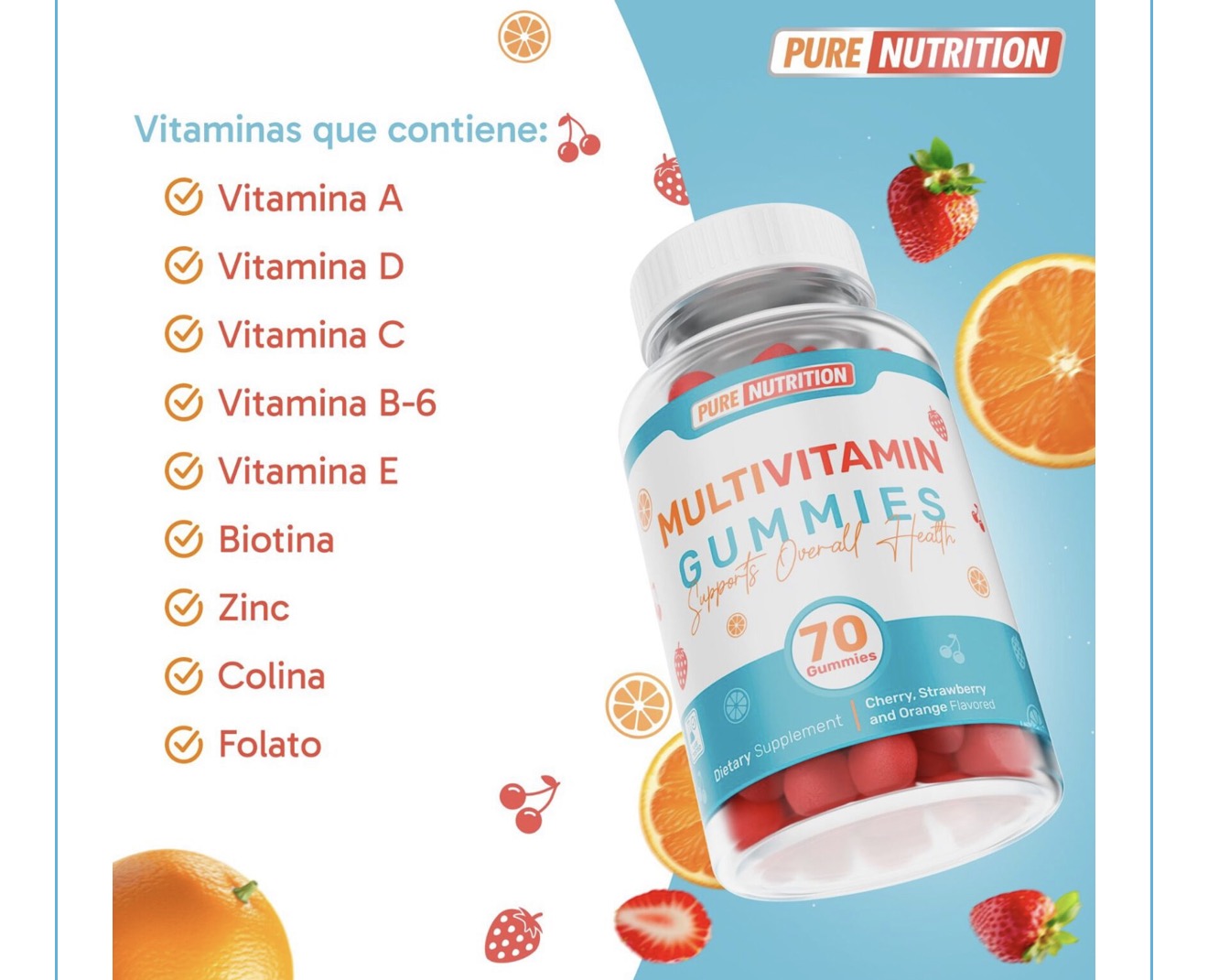 Pure Nutrition Multivitaminico 70 Gomitas