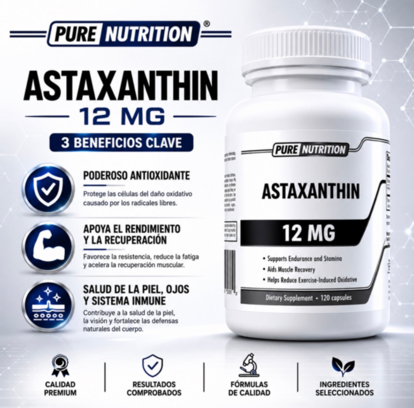 Pure Nutrition Astaxanthin 12 Mg 120 Caps