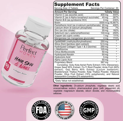 Perfect Women Hair, Skin & Nails 60 Tabs