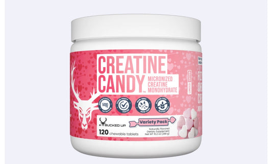 Bucked Up Creatina Candy 120 Chewable Tablets