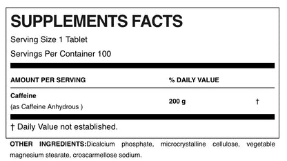 Allmax Caffeina 100 Tabletas 200 Mg