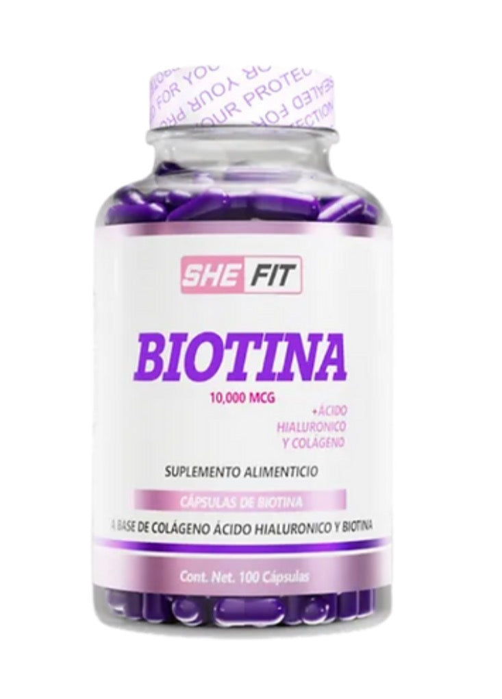 BHP She Fit Biotina 10000 Mcg 100 Caps