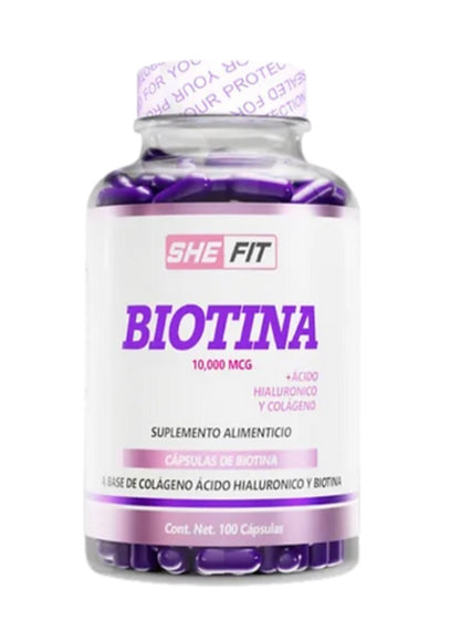BHP She Fit Biotina 10000 Mcg 100 Caps