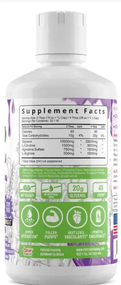 Psycho Syrup Glycerol 32/16 Serv