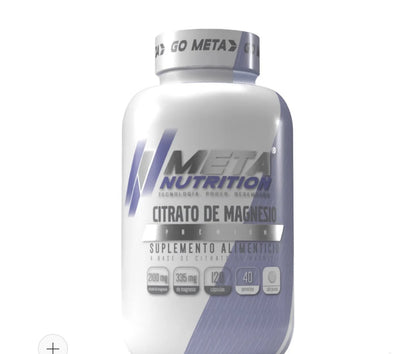 Meta Nutrition Citrato de Magnesio 2100 Mg 120 Caps