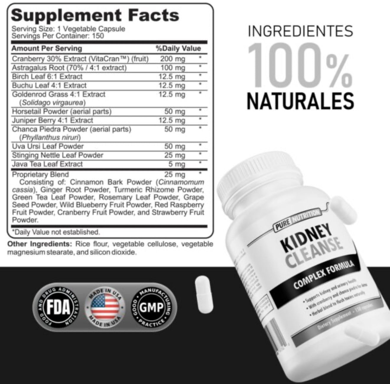 Pure Nutrition Kidney Cleanse 150 Caps
