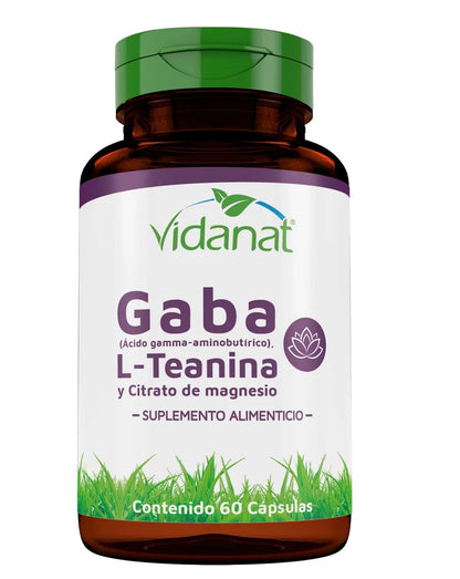 Vidanat Gaba L-Teanina Citrato de Magnesio 60 Caps