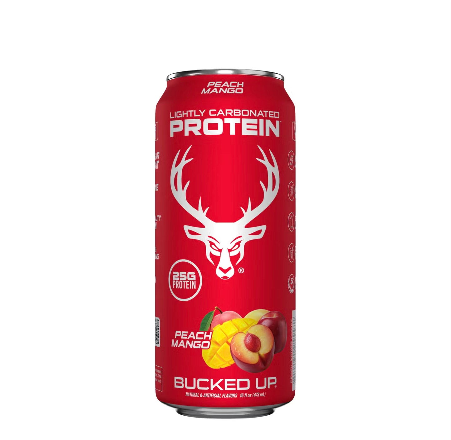Bucked Up Lightly Carbonated Protein 16 Oz 12 Pack