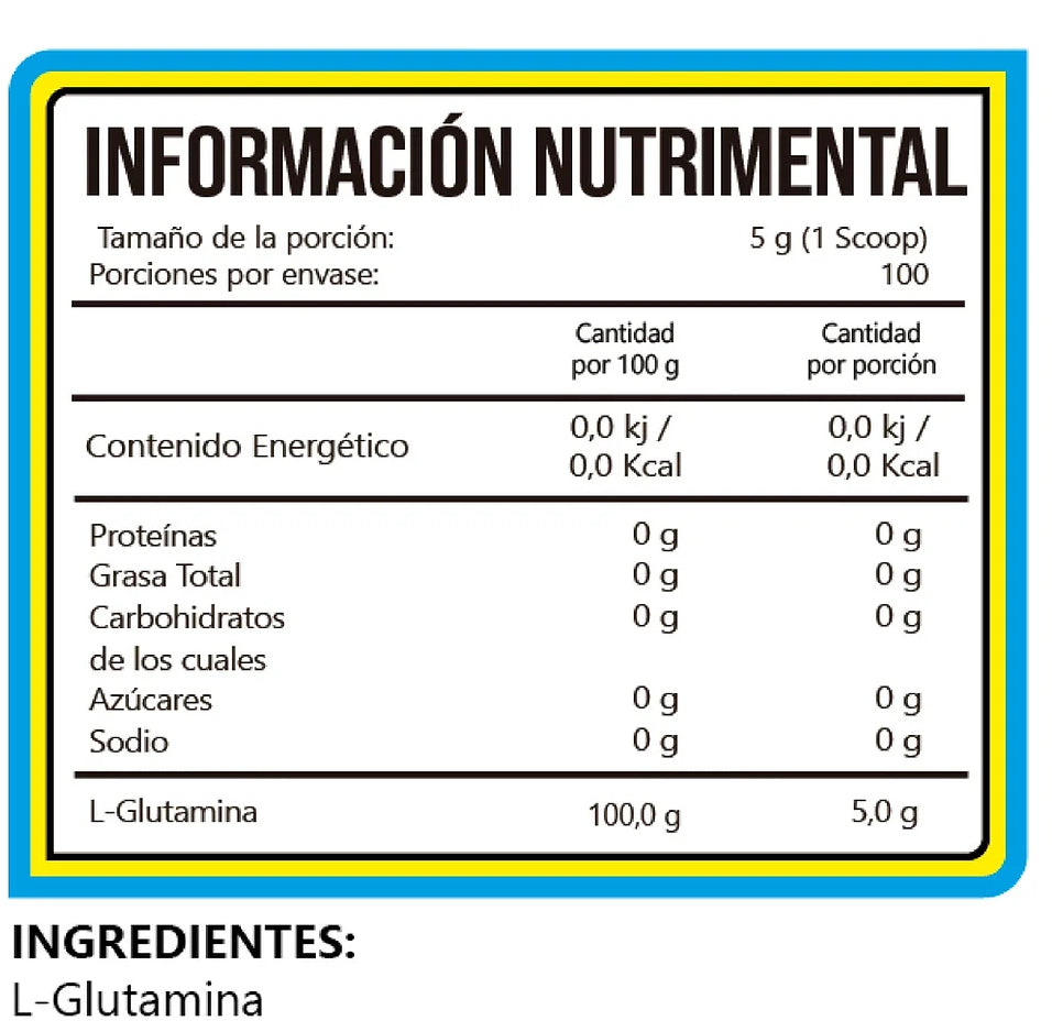 Bhp Glutamina 500gr