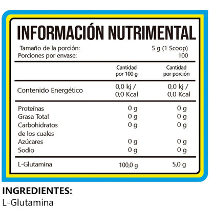 Bhp Glutamina 500gr