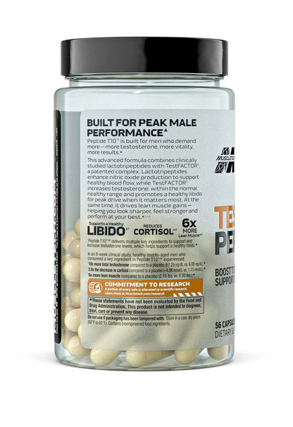 Muscletech Test Peptide T10 | 56 Caps 28 Serv