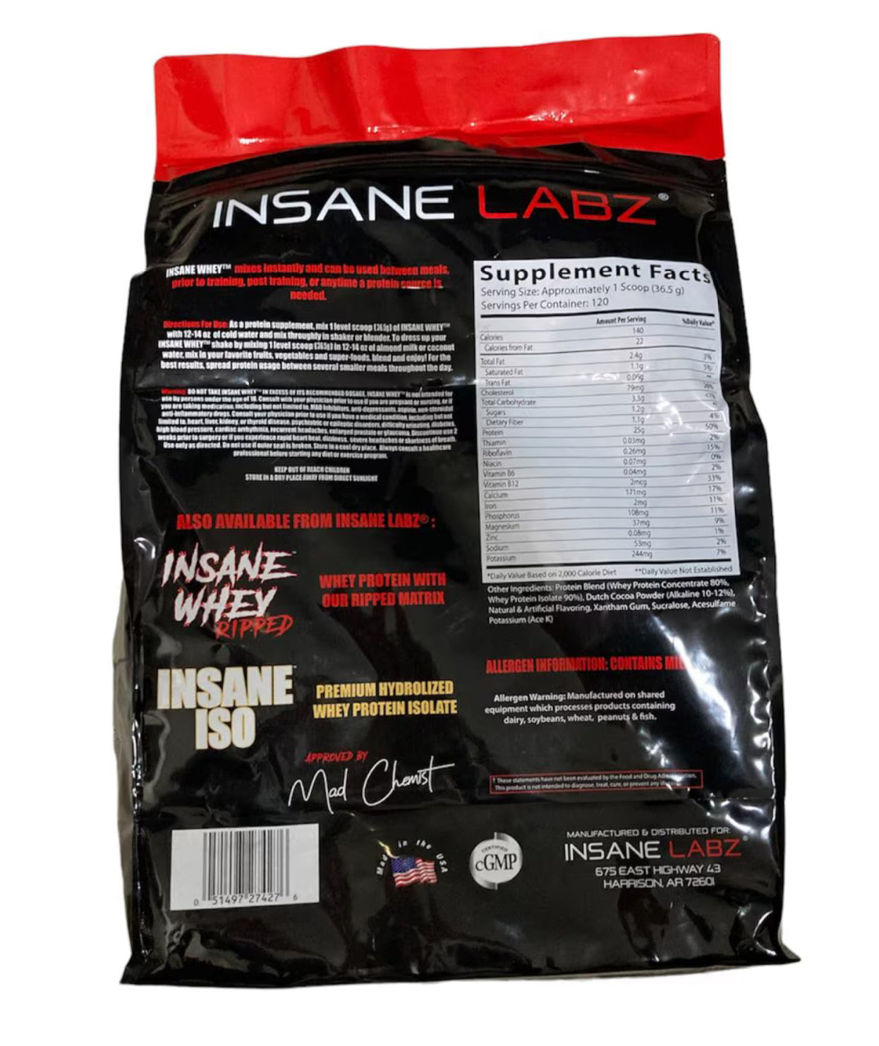 Insane Whey 9 Lbs