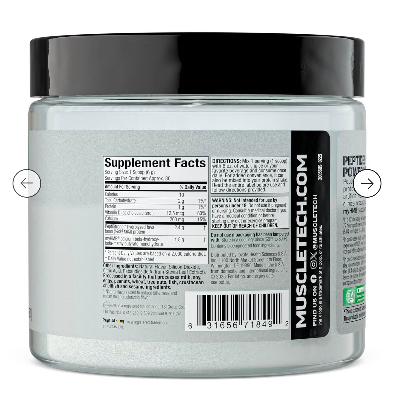 Muscletech Recovery Peptide 144 | 30 Serv