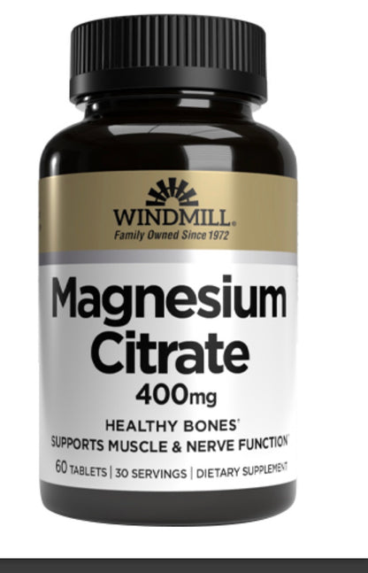 Windmill Citrato de Magnesio 400 Mg 60 Tabs