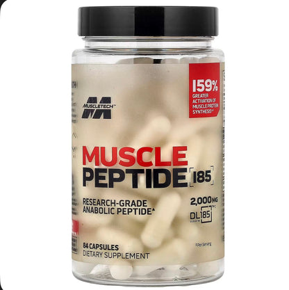 Muscletech Muscle Peptide 185 | 84 Caps | Fuerza y Recuperacion