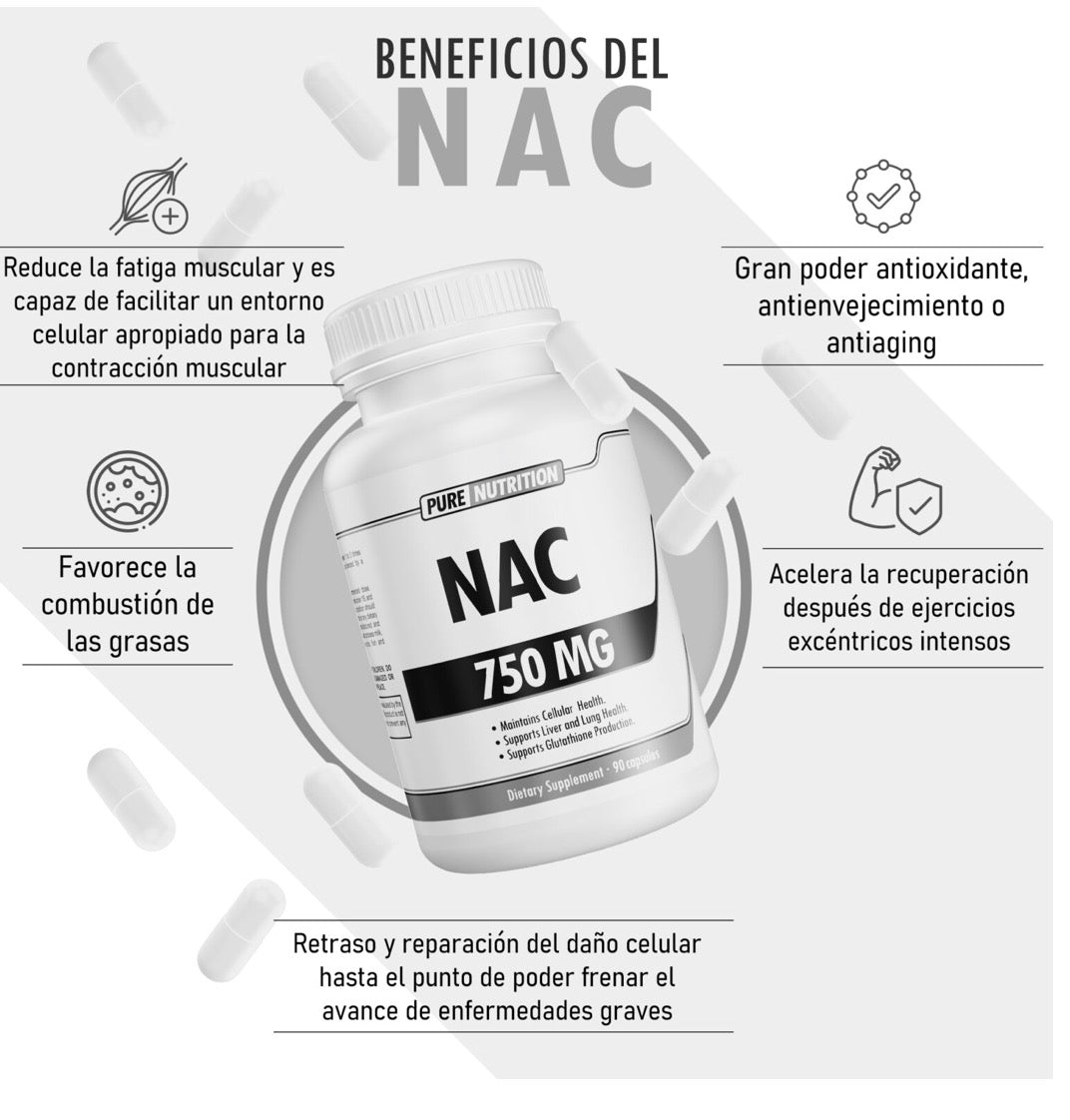 Pure Nutrition NAC 750 Mg 90 Caps