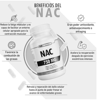 Pure Nutrition NAC 750 Mg 90 Caps