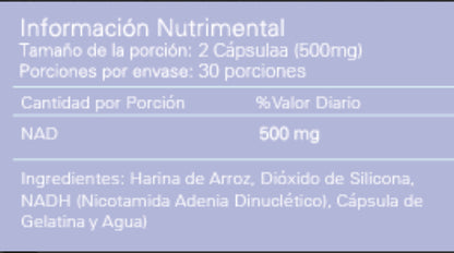 Alpha NAD 500 Mg 60 Caps