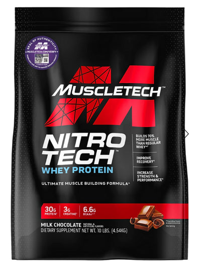 Muscletech Nitrotech Whey Protein 10Lbs