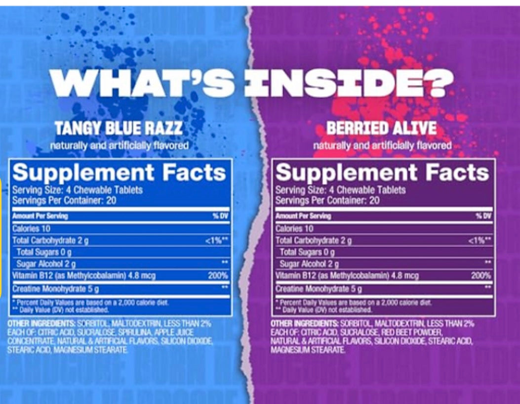 Mutant Creatina Bytz Chewable 80 Tabs