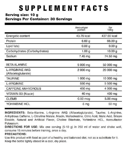 Hiroshima 2.0 Pre workout 30 Serv
