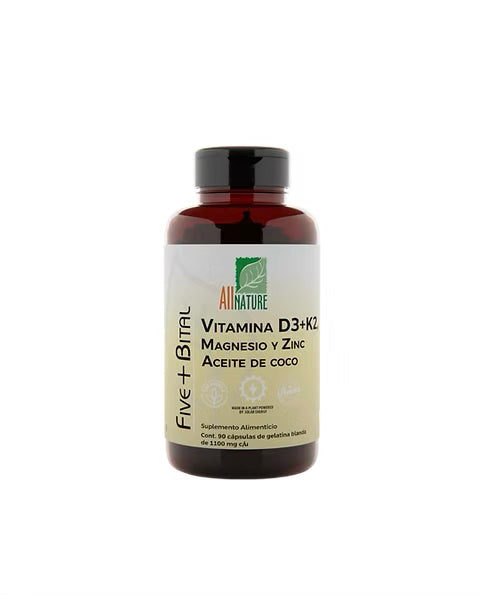 All Nature Vitamina D3 + K2 1100 Mg 90 Caps