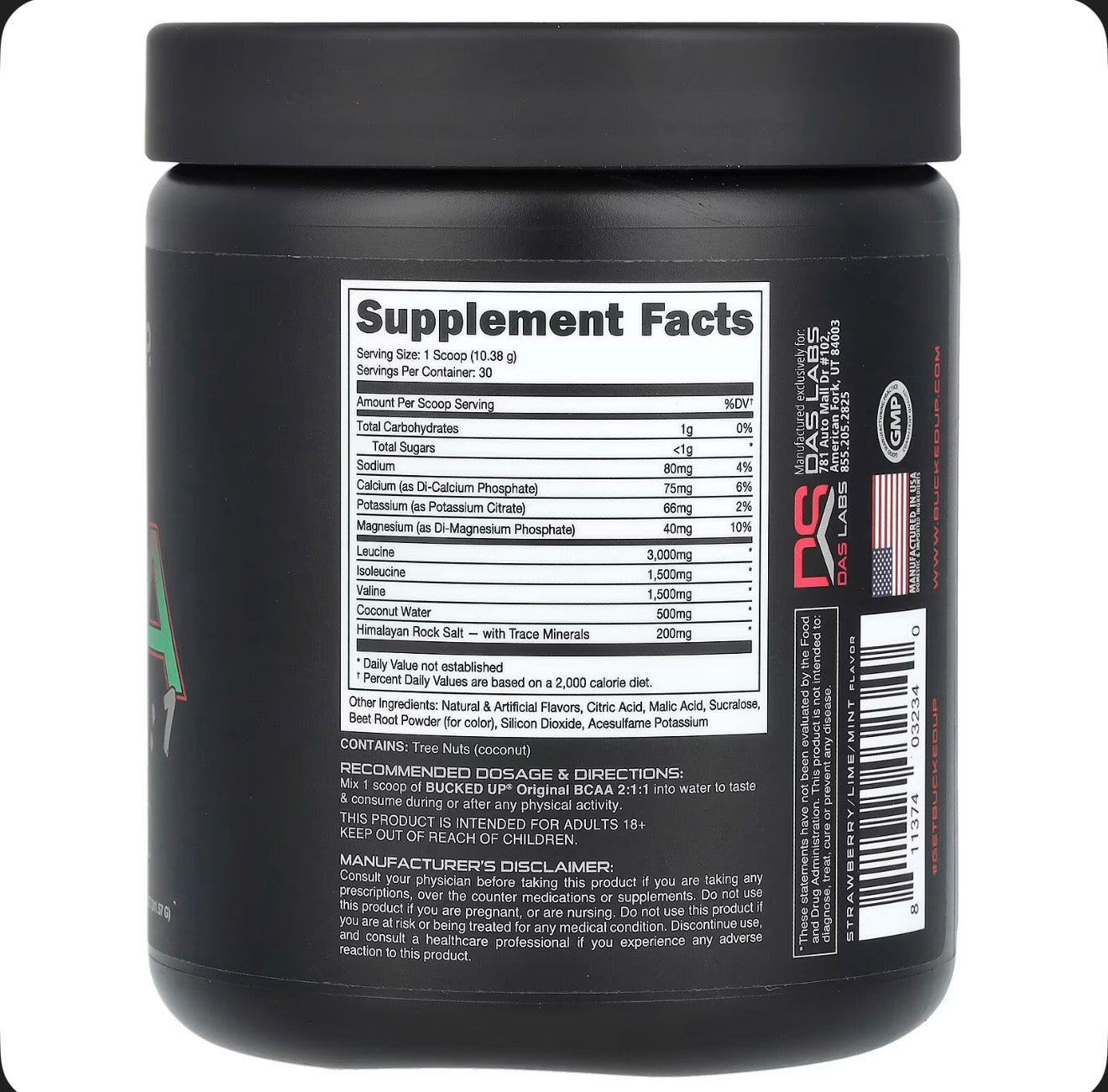 Bucked Up Bcaa 2:1:1 Original 30 Serv