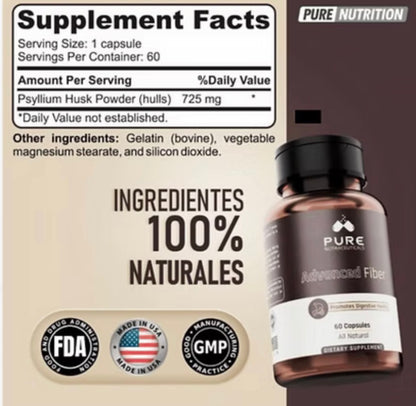 Pure Nutraceuticals Advanced Fiber 60 Caps