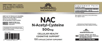 Windmill NAC 500 Mg 100 Caps
