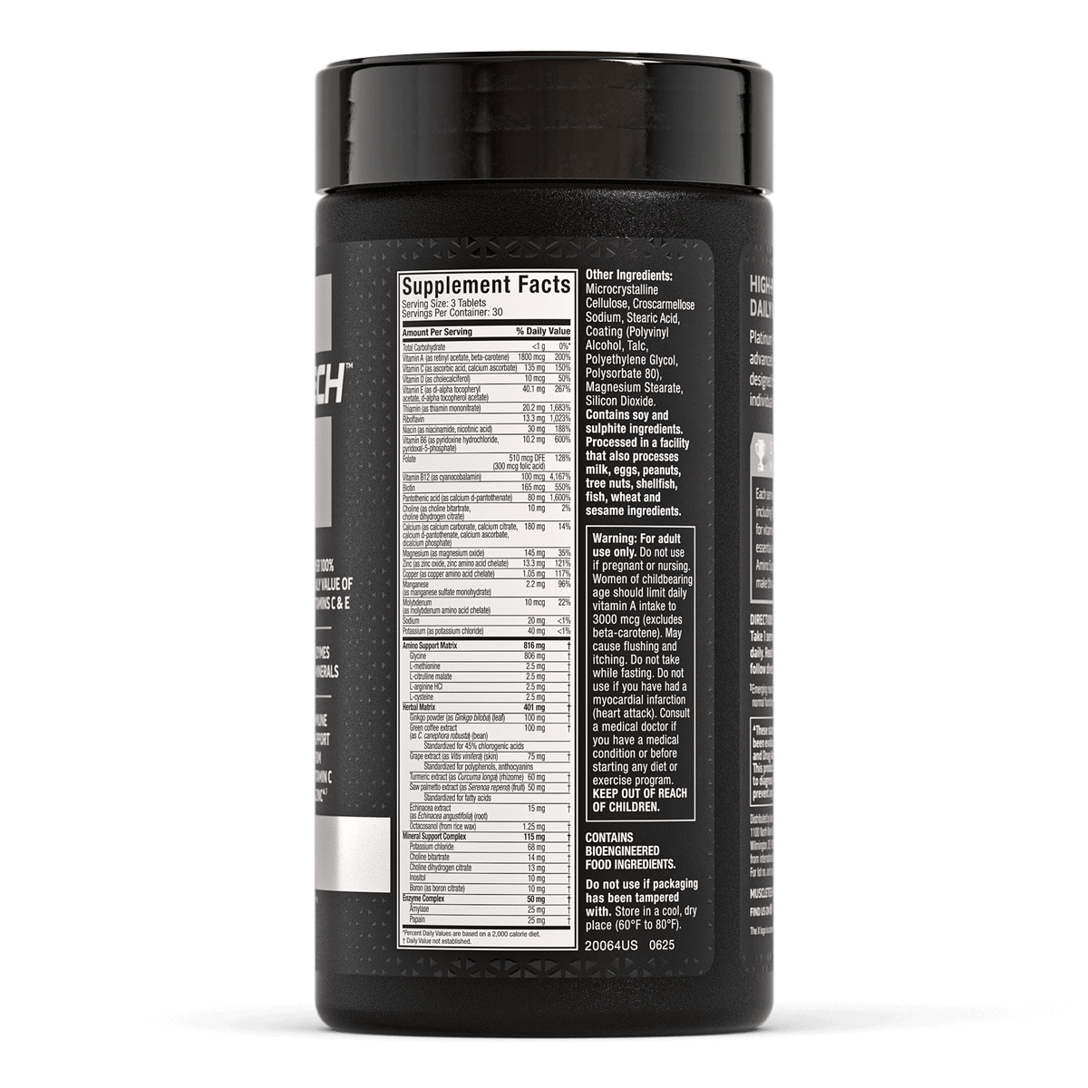 Muscletech Platinum Multi Vitaminico 90 Caps