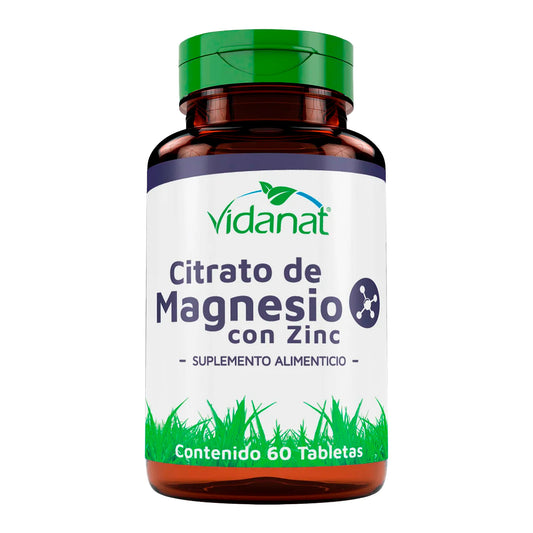 Vidanat Citrato de Magnesio con Zinc 60 Tabs