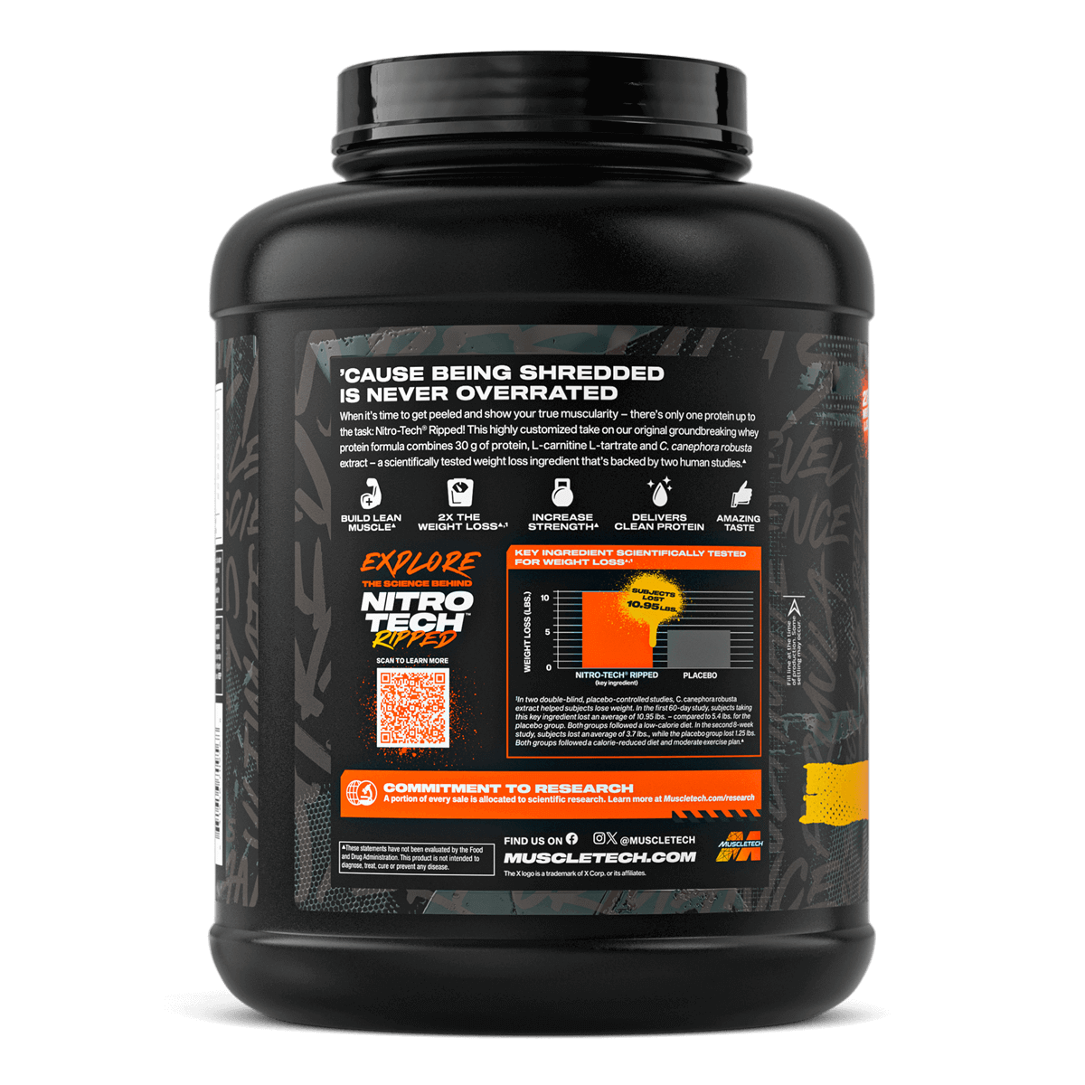 MuscleTech Nitro Tech Ripped 4Lbs