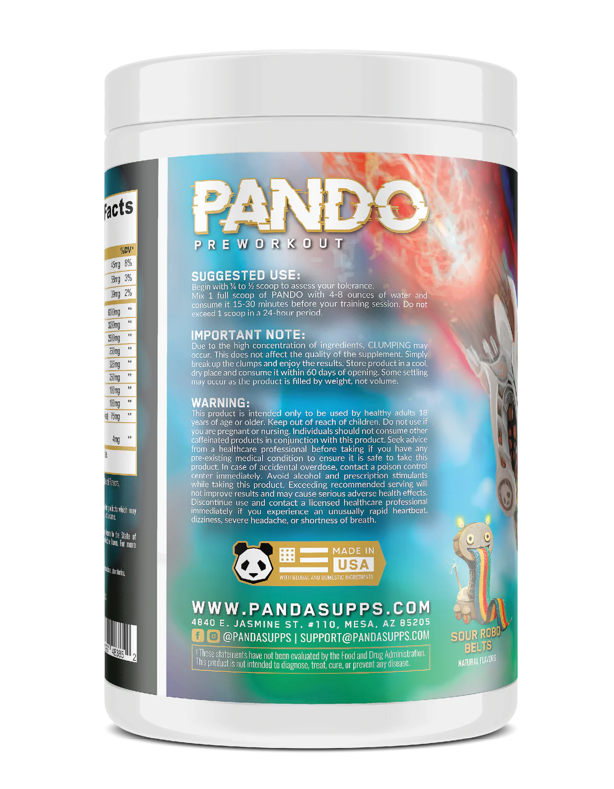 Panda Pando Pre Entreno 25 Serv