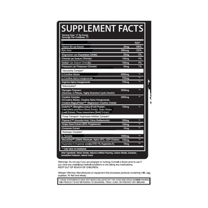 Afterdark EPO+ Pre Entreno Sin Estimulante 21 Serv