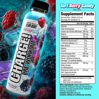Labrada Lean Body Charge Preworkout 12 Oz 12 Pack