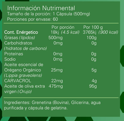 Alpha Nutrition Aceite de Oregano 60 Caps