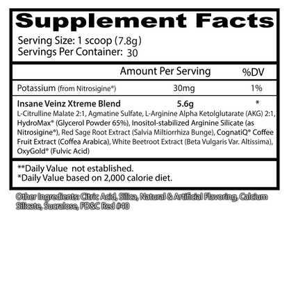 Insane Veinz Xtreme 30 Serv