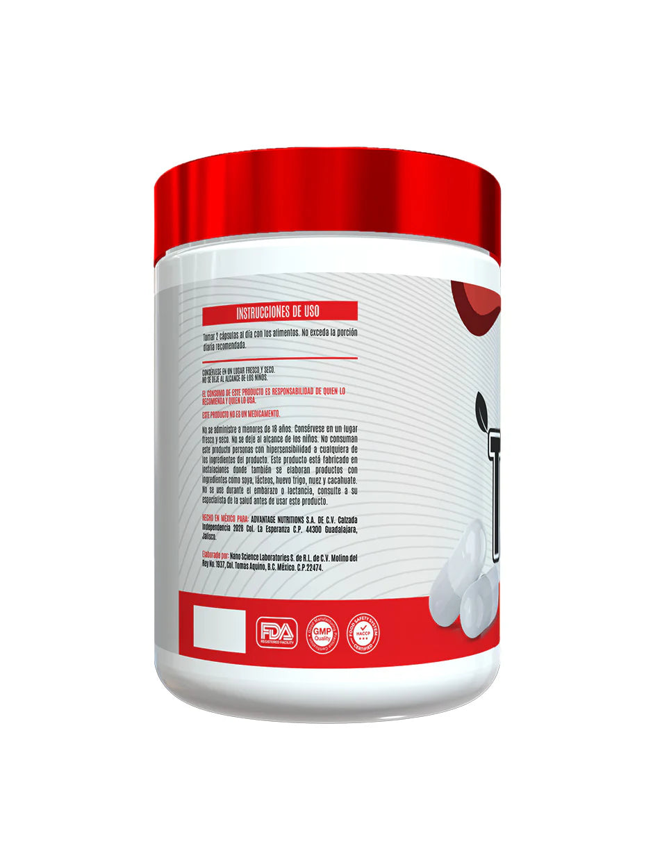 Advance Nutrition Te Verde 60 Caps 750 Mg