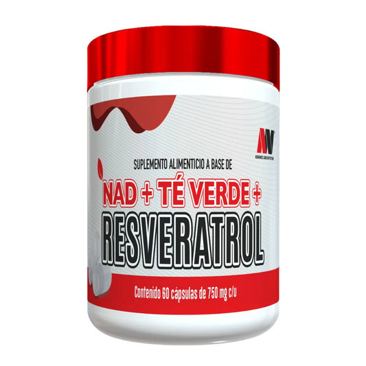 Advance Nutrition NAD + Resveratrol y Te Verde 60 Caps