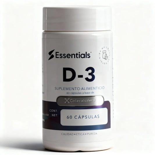 Essentials Vitamina D-3 60 Caps