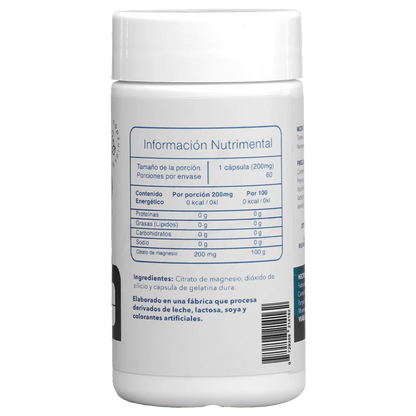 Essentials Citrato de Magnesio 200 Mg 60 Caps