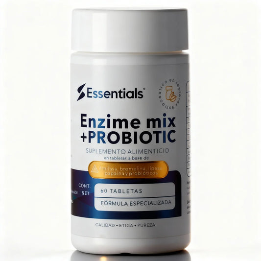 Essentials Enzimas Mix + Probióticos 650Mg 60Caps
