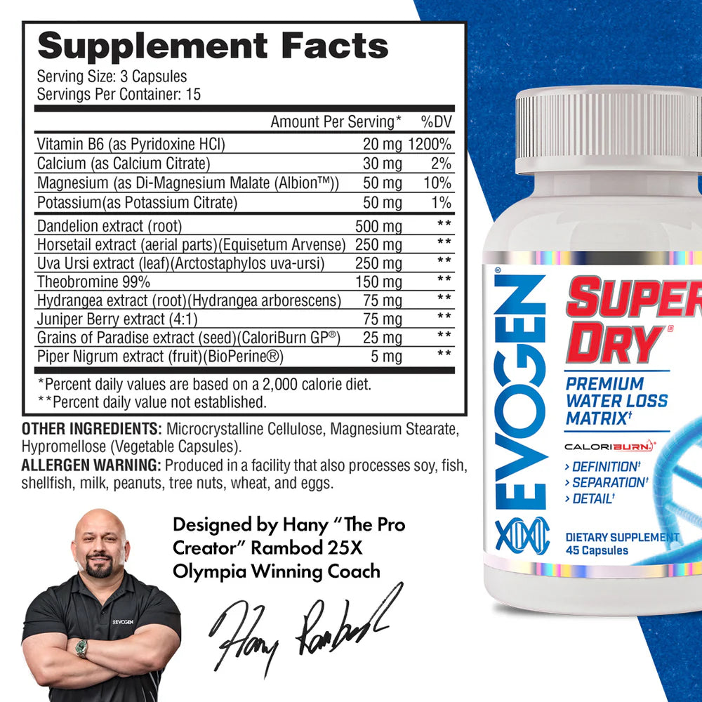 Evogen Super Dry 45 Caps