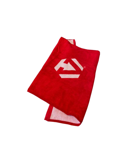Toalla Gym Dymatize Rojo c/ Blanco