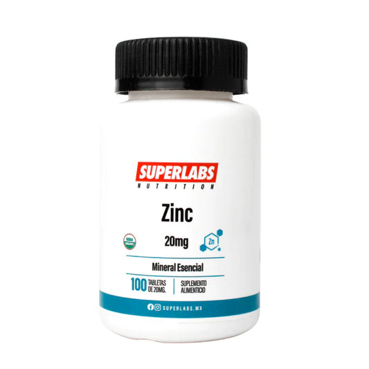 Superlabs Zinc 20 Mg 100 Tabletas